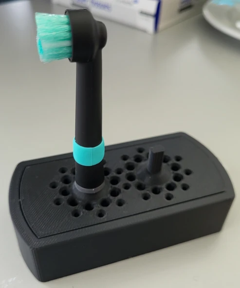 Byr Diş Fırçası Baş Tutucu (Oral B & Happy Fırça) (Sadece Plastik Aparattır!!!) 3D - 3