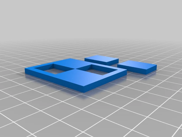 Byr Küpe Modeli Dikdörtgenler Birleştirilebilir Kolye AROS (Sadece Plastik Aparattır!!!) 3D - Resim 2