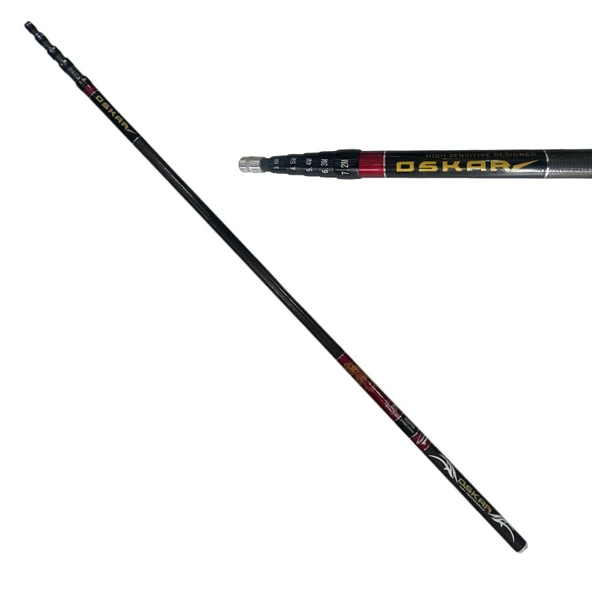 Oskar Master Karbon Ayarlanabilir Boyutlu 3.6m-4.5m-5.4m-6.3m-7.2m Göl Kamışı - Resim 2