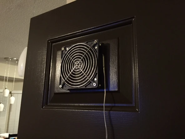 Byr 120mm Medya Kapısı Fan Havalandırma Güzellik Yüzük. (Sadece Plastik Aparattır!!!) 3D - Resim 4