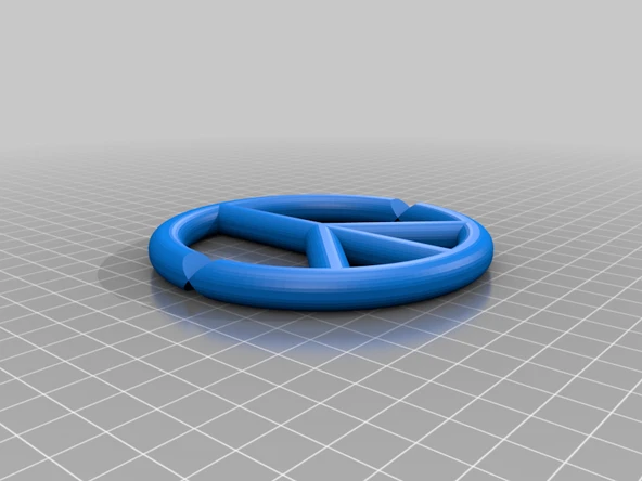 Byr Barış Kolye (Özelleştirilebilir) (Sadece Plastik Aparattır!!!) 3D - 2