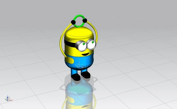 Byr Minion Anahtar Yüzük (Sadece Plastik Aparattır!!!) 3D ürün görseli