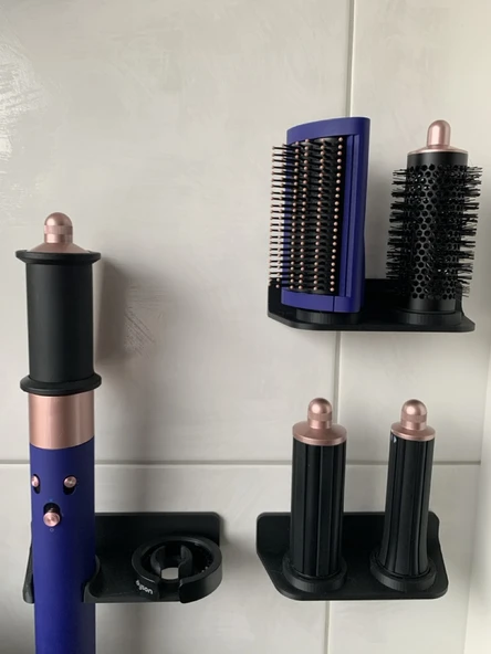 Byr Dyson Airwrap Mini Raf Duvar Montajları Yeniden Tasarlandı (Sadece Plastik Aparattır!!!) 3D - Resim 4