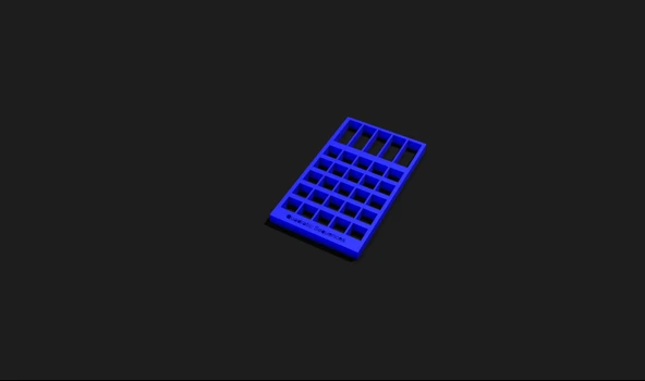 Byr Kuadratik diziler tablo çekmecesi (Sadece Plastik Aparattır!!!) 3D - Resim 2