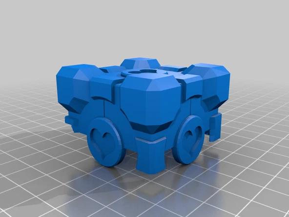 Byr Refakatçi Küp Yüzük Kutusu - Daha İyi Menteşe (Sadece Plastik Aparattır!!!) 3D - Resim 3