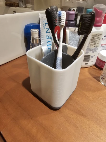 Byr diş macunu ve diş fırçaları için fincan (Sadece Plastik Aparattır!!!) 3D - 4