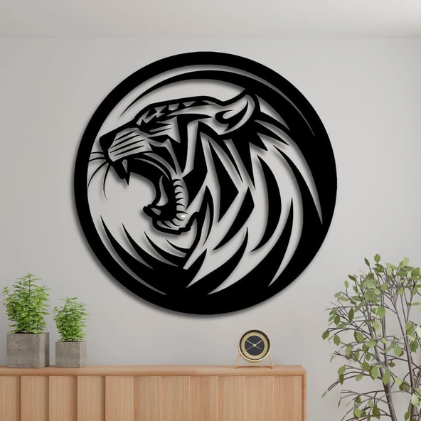 Kükreyen Kaplan Dekoratif dekor tablo