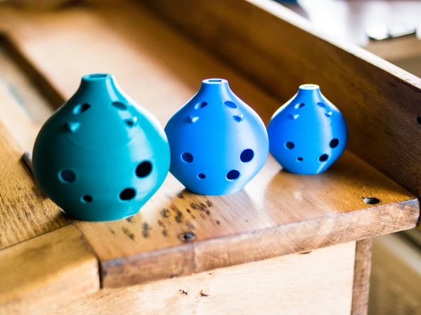 Byr Müzik Enstrüman Çocukları Ocarina Kolye Oinkarina :-) (Sadece Plastik Aparattır!!!) 3D - 3
