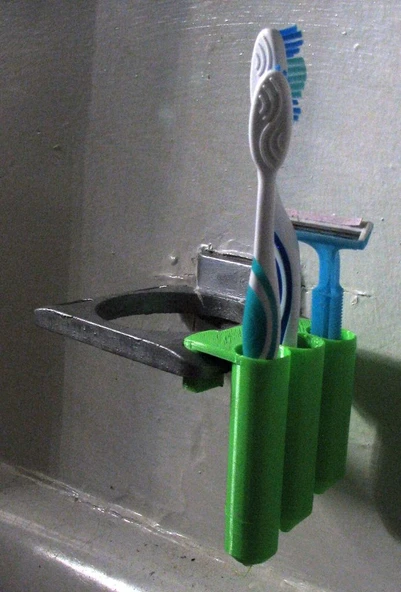 Byr Diş fırçası tutucu adaptörü (Sadece Plastik Aparattır!!!) 3D