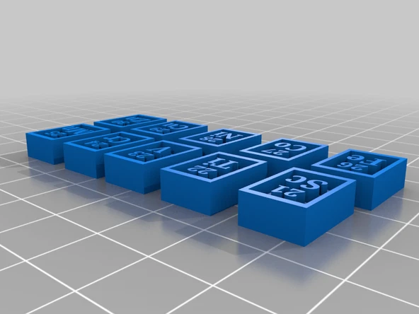 Byr Periyodik tablonun tüm unsurları! (Bulmaca) (Sadece Plastik Aparattır!!!) 3D - 3