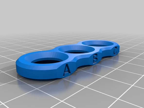 Byr İngiltere ve ABD Standart Yüzük Boyutu (Sadece Plastik Aparattır!!!) 3D - 1