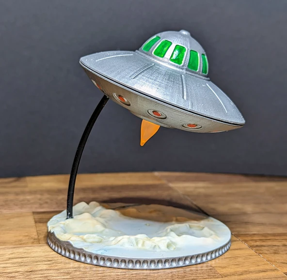 Byr İstila! Elektrik Çay Işığı UFO (Sadece Plastik Aparattır!!!) 3D - 2