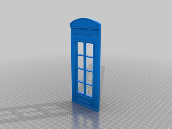 Byr İngiliz telefon kabini ilham kapısı (Sadece Plastik Aparattır!!!) 3D - 3