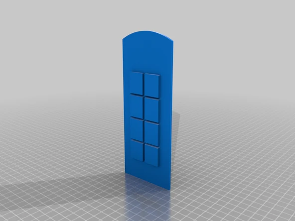 Byr İngiliz telefon kabini ilham kapısı (Sadece Plastik Aparattır!!!) 3D - 4