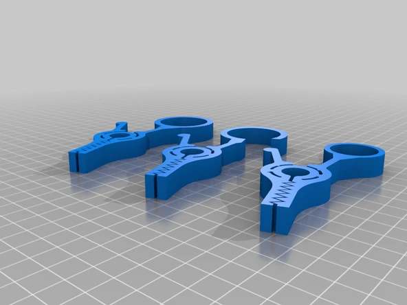 Byr Bir yerde asmak için yüzüklerle çip çanta klips v7 (Sadece Plastik Aparattır!!!) 3D - 2