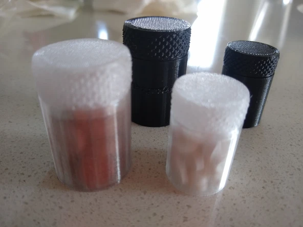 Byr İnce duvarlı seyahat hapı şişe konteyner hap kutusu kamp sırt çantası (Sadece Plastik Aparattır!!!) 3D - 2