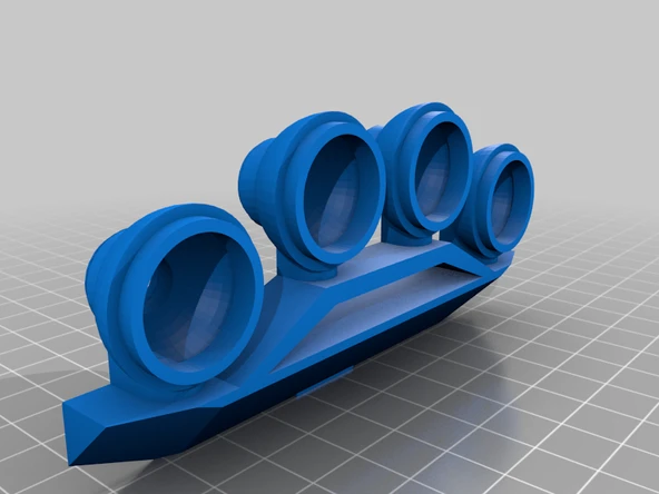 Byr Crocs ralli farları (Sadece Plastik Aparattır!!!) 3D