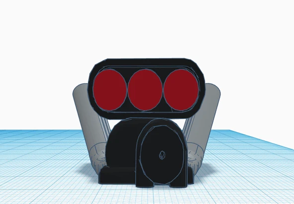 Byr Crocs kas araba motoru ve egzoz (Sadece Plastik Aparattır!!!) 3D