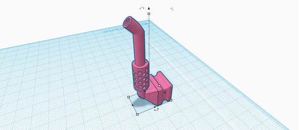 Byr Crocs araba/yarı kamyon egzozu (Sadece Plastik Aparattır!!!) 3D - 2