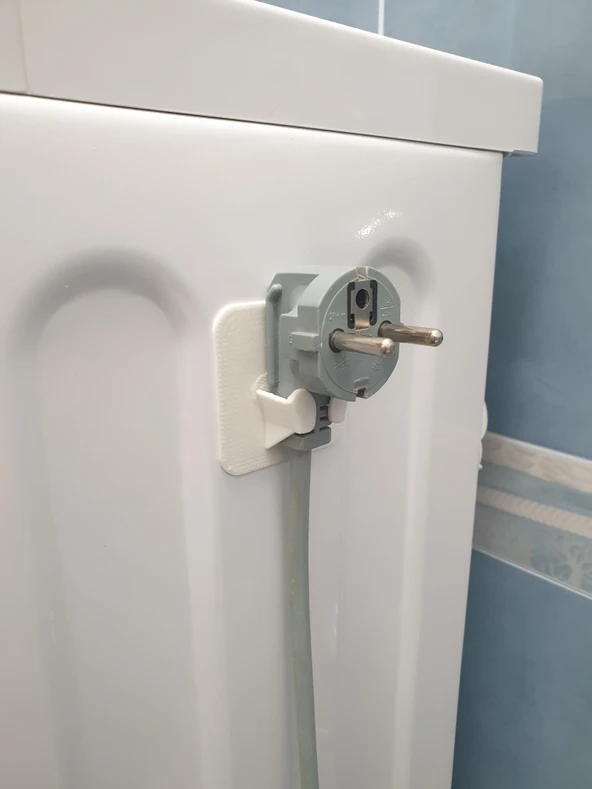 Byr Çamaşır makinesi için kablo tutucu (ve vb.) (Sadece Plastik Aparattır!!!) 3D - 3