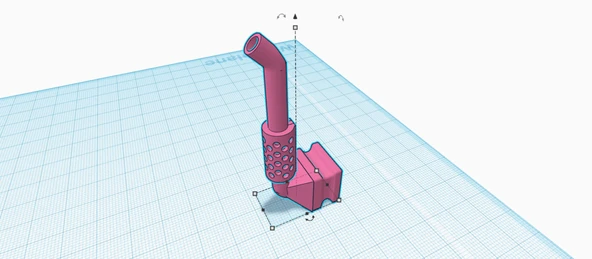 Byr Crocs araba/yarı kamyon egzozu (Sadece Plastik Aparattır!!!) 3D
