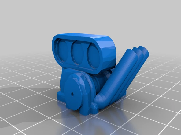 Byr Crocs kas araba motoru ve egzoz (Sadece Plastik Aparattır!!!) 3D - 3