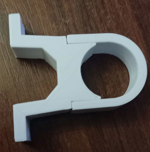 Byr Boru braketi D25 mm (Sadece Plastik Aparattır!!!) 3D ürün görseli 1