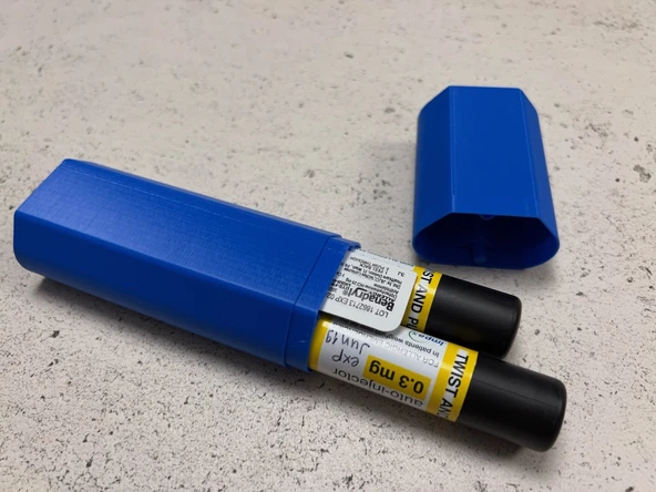 Byr Benadryl kapsül bölmeli çift epipen sahibi (Sadece Plastik Aparattır!!!) 3D - 2