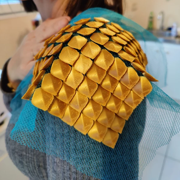 Byr Özelleştirilebilir desenle ejderha ölçeği (Sadece Plastik Aparattır!!!) 3D