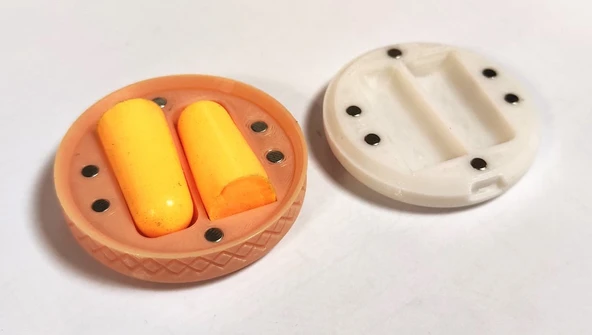 Byr Kulak tıkacı kompakt seyahat çantası (Sadece Plastik Aparattır!!!) 3D