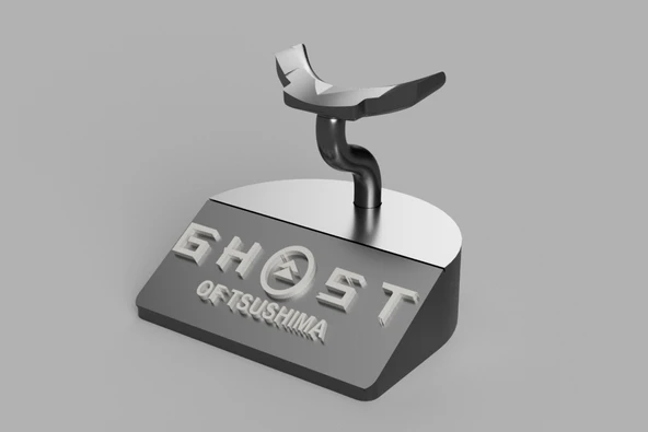 Byr Tsushima Maske Tutucunun Hayaleti (Sadece Plastik Aparattır!!!) 3D - Resim 2