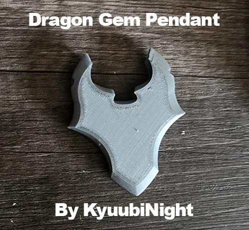 Byr Dragon Gem Kafa Kolye (Sadece Plastik Aparattır!!!) 3D - 2