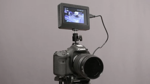 Byr DSLR kameralar veya herhangi bir HDMI cihazı için DIY monitörü! (Sadece Plastik Aparattır!!!) 3D