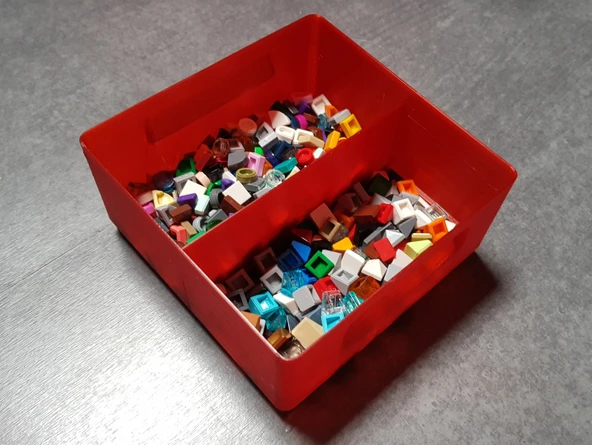 Byr LEGO Masa Çekmecesi için İstifleme Kutuları 4 Knobs Saklama Kutusu (Sadece Plastik Aparattır!!!) 3D - 4