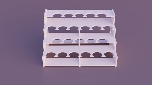 Byr Hobi boya rafı (Sadece Plastik Aparattır!!!) 3D - Resim 3