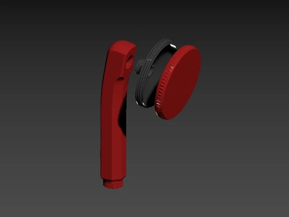 Byr Temel duş başlığı (Sadece Plastik Aparattır!!!) 3D ürün görseli