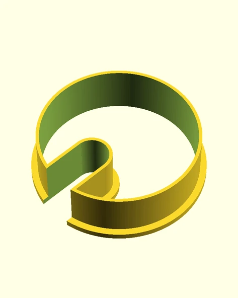 Byr Parametrik bölge iT çerez kesici (Sadece Plastik Aparattır!!!) 3D - 2