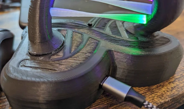 Byr RGB çift sarmal lamba - remix (Sadece Plastik Aparattır!!!) 3D - 3