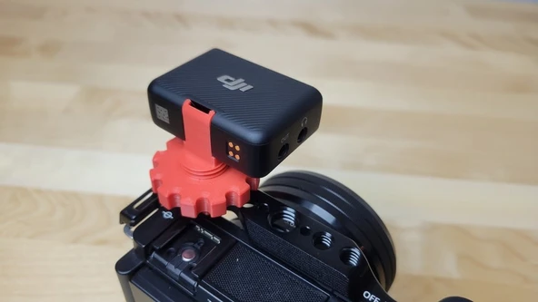 Byr DJI Mic Alıcı Kilitli Soğuk Ayakkabı Vidası Adaptör (Sadece Plastik Aparattır!!!) 3D - 1