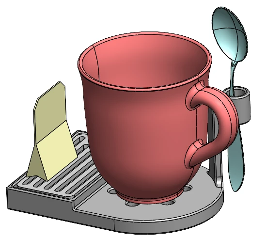 Byr Çay Standı (Sadece Plastik Aparattır!!!) 3D