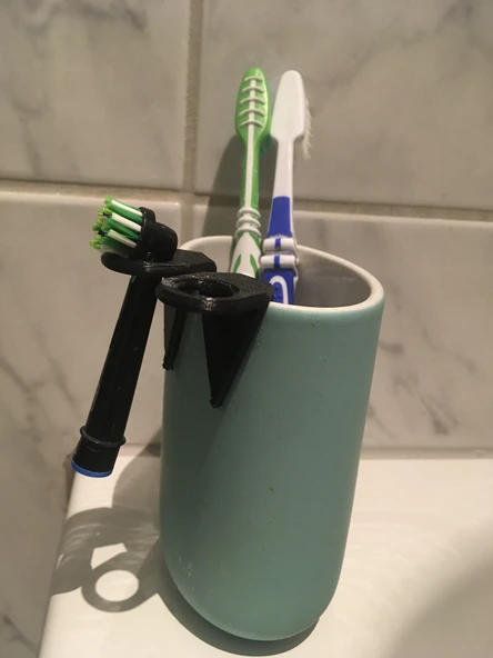 Byr Diş fırçası tutucu / diş fırçası tutucu (Sadece Plastik Aparattır!!!) 3D - 4