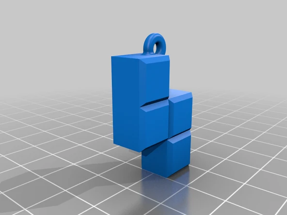 Byr Tetris küpe (Sadece Plastik Aparattır!!!) 3D - 3