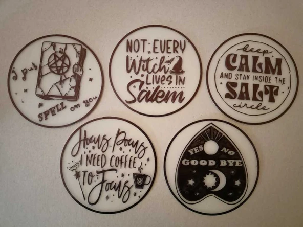 Byr Cadı bardak altlığı (Sadece Plastik Aparattır!!!) 3D