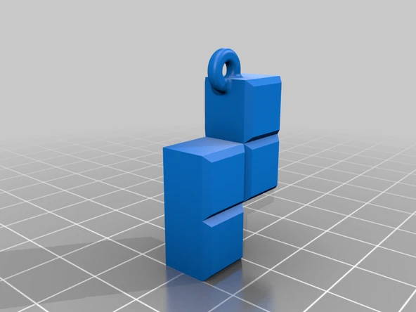 Byr Tetris küpe (Sadece Plastik Aparattır!!!) 3D - 2