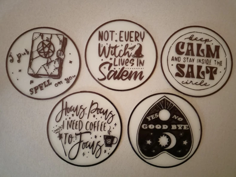 Byr Cadı bardak altlığı (Sadece Plastik Aparattır!!!) 3D - 2