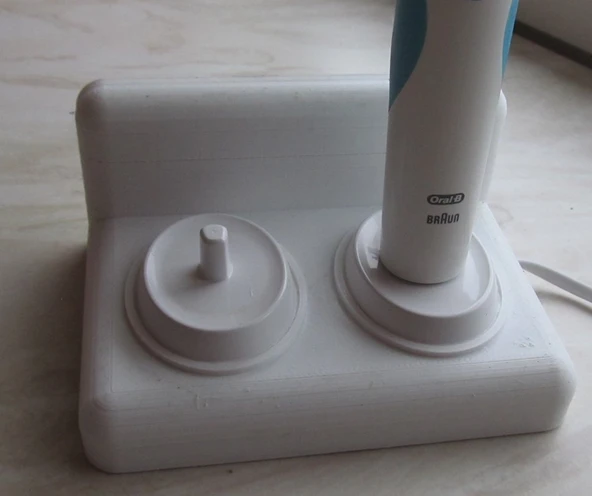Byr Çift oral-b diş fırçası tutucu (Sadece Plastik Aparattır!!!) 3D - 4