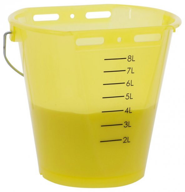 Şeffaf Sarı Tekli Buzağı Emzirme Kovası