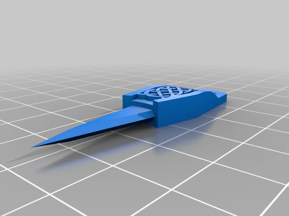 Byr Haçlı çapraz anahtarlık/ kolye-savaşçı rahibenin sırası (Sadece Plastik Aparattır!!!) 3D - 3