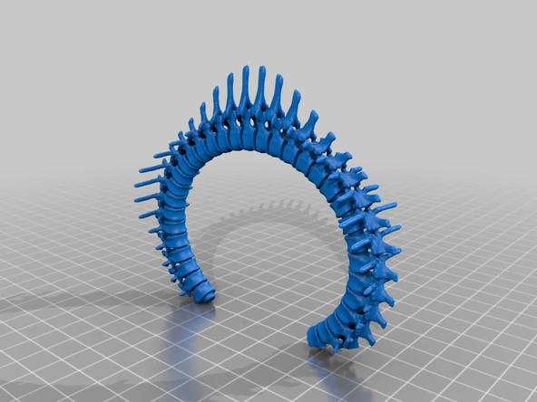 Byr Omurga tasarımında pazı bilezik (Sadece Plastik Aparattır!!!) 3D - 2