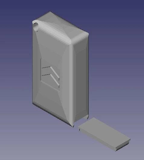 Byr Anahtarlık ve çare kutusu (hap kutusu ile anahtarlık) (Sadece Plastik Aparattır!!!) 3D